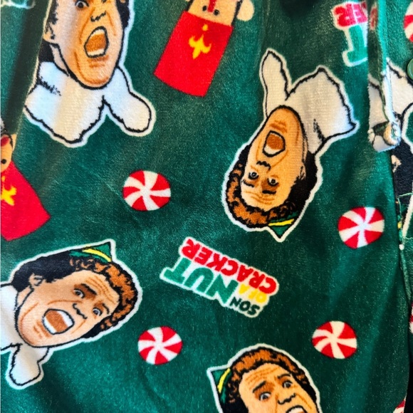 Elf Buddy The Elf Son Of A Nutcracker Fleece Lounge Pajama Pants Sz L (no tag) - Picture 3 of 9